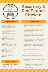 Rosemary & Red Pepper Chicken RC